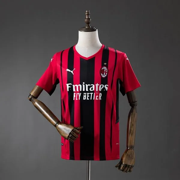 Camiseta de fútbol AC Milan 2021/22 LOCAL MANGA CORTA VERSION FAN